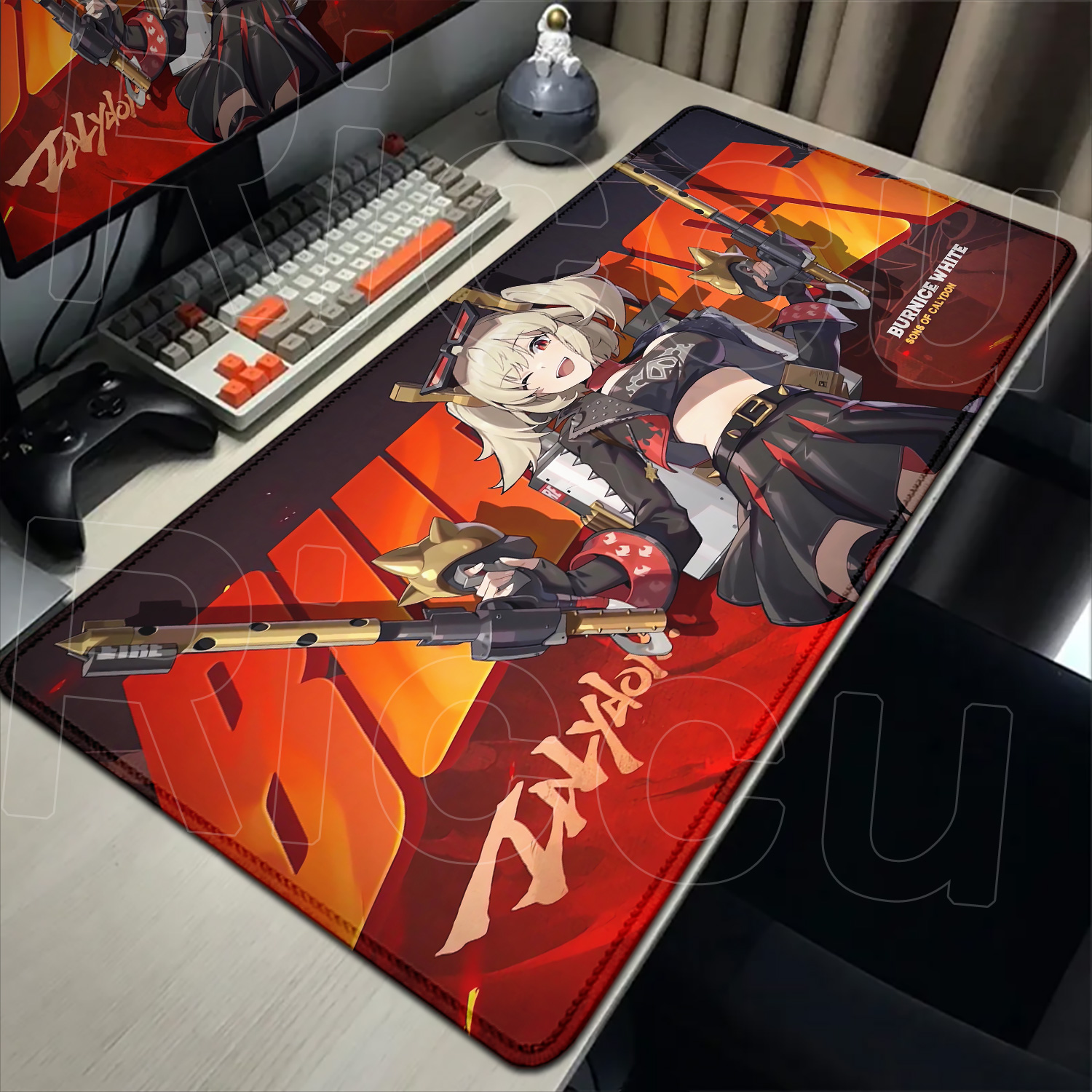 Zero Esports Gaming Gear - Kawaii ZZZ Burnice White Mouse Pad