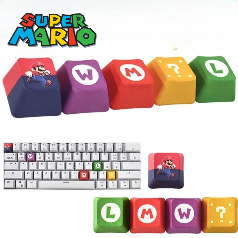 Keyboard Tenkeyless - 5pcs/lot Cartoon Keycaps Anime Keyboard Accessories