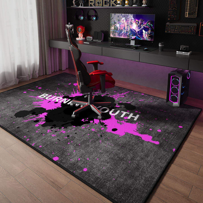 VIKAMA Neon Hexagon Grid Gamin - Esports Gaming Hotel ulasan dan harga