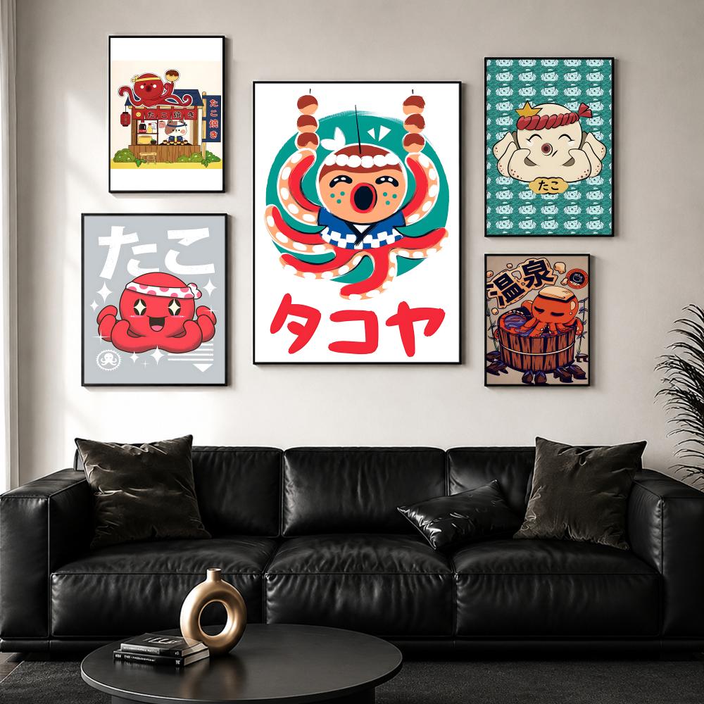 Cute Takoyaki Poster Wall Post - Esports Gaming Wallpaper ulasan dan harga