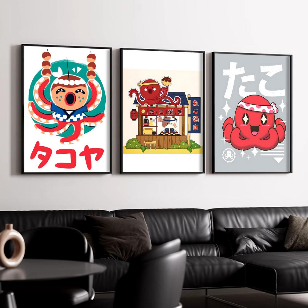 Cute Takoyaki Poster Wall Post - Esports Gaming Wallpaper ulasan dan harga