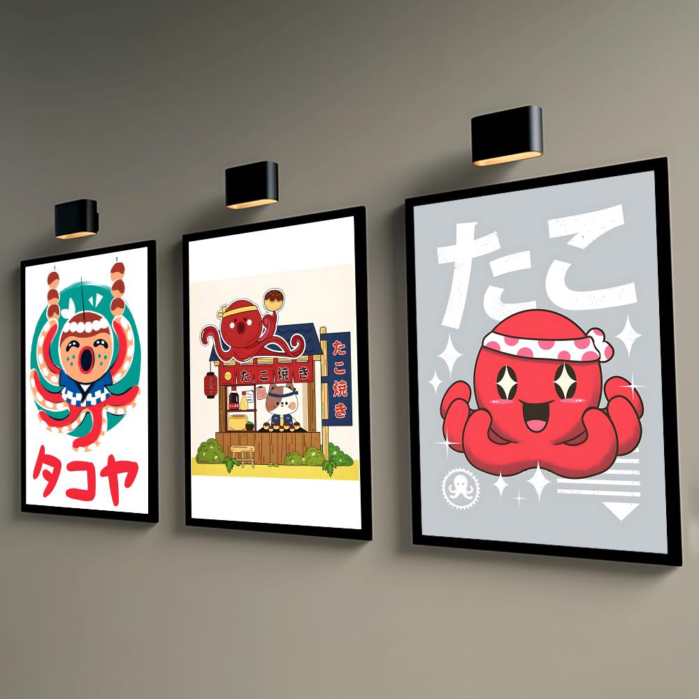Cute Takoyaki Poster Wall Post - Esports Gaming Wallpaper ulasan dan harga