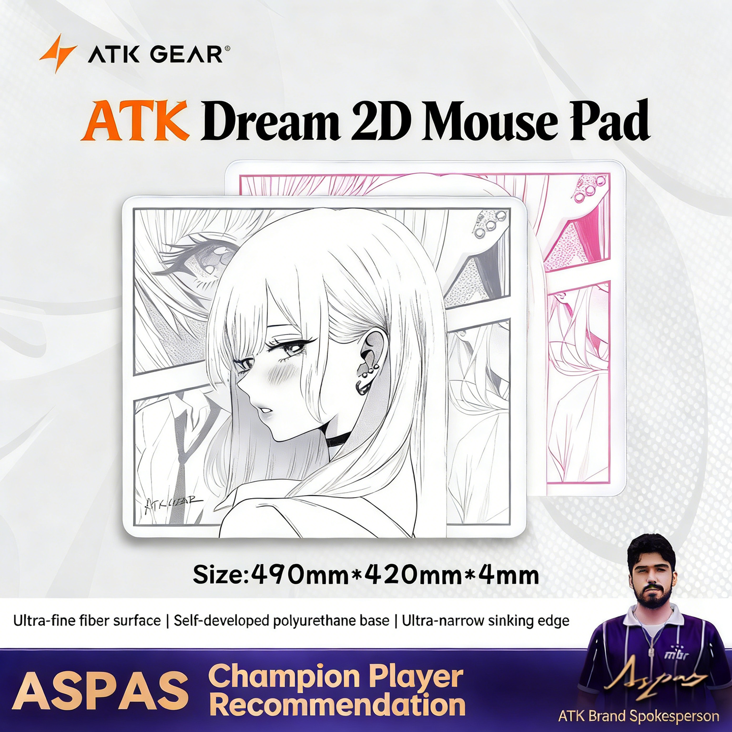 ATK Dream Anime Mouse Pad 490x - Esports Gaming Mouse Pad ulasan dan harga