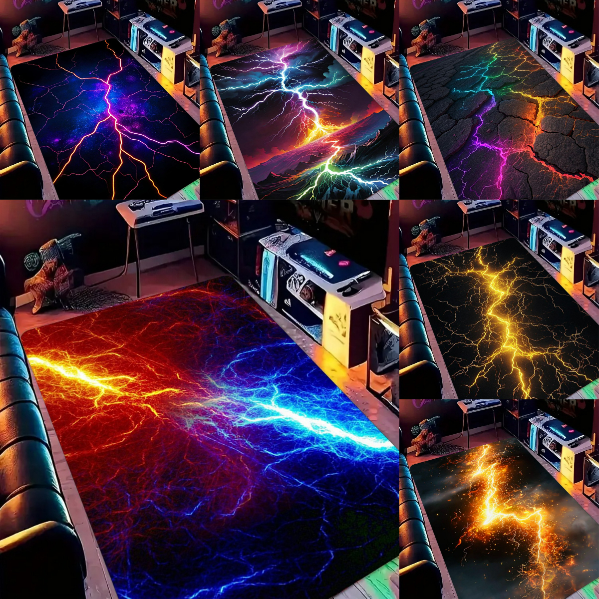 Lightning Crack Pattern Gaming - Esports Gaming Hotel ulasan dan harga