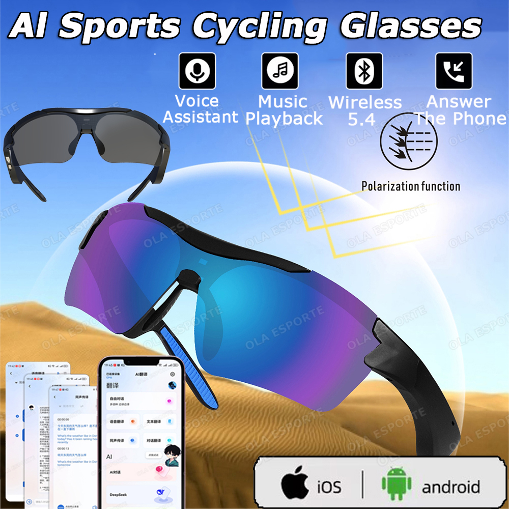Smart Cycling Glasses Men Blue - Esports Gaming Remote ulasan dan harga