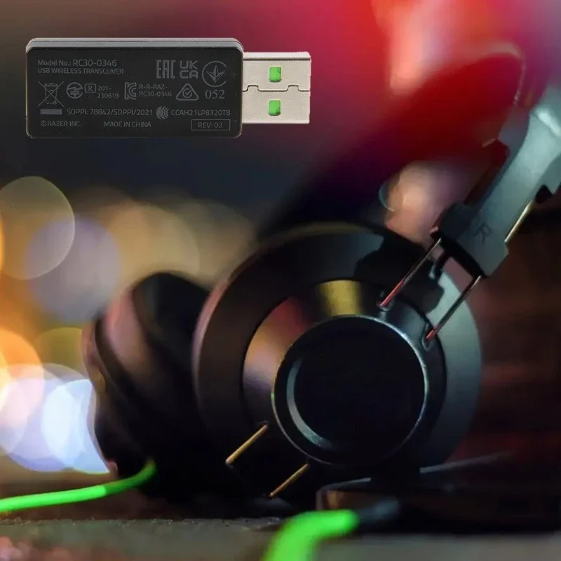 USB Receiver Wireless Dongle f - Esports Wireless Gaming Headset ulasan dan harga
