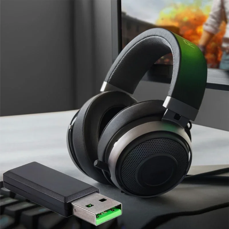 USB Receiver Wireless Dongle f - Esports Wireless Gaming Headset ulasan dan harga