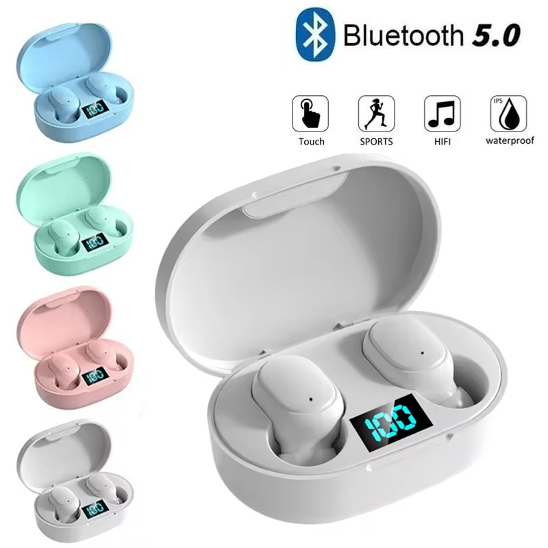 A6S TWS Earphone Wireless Blue - Esports Wireless Gaming Headset ulasan dan harga