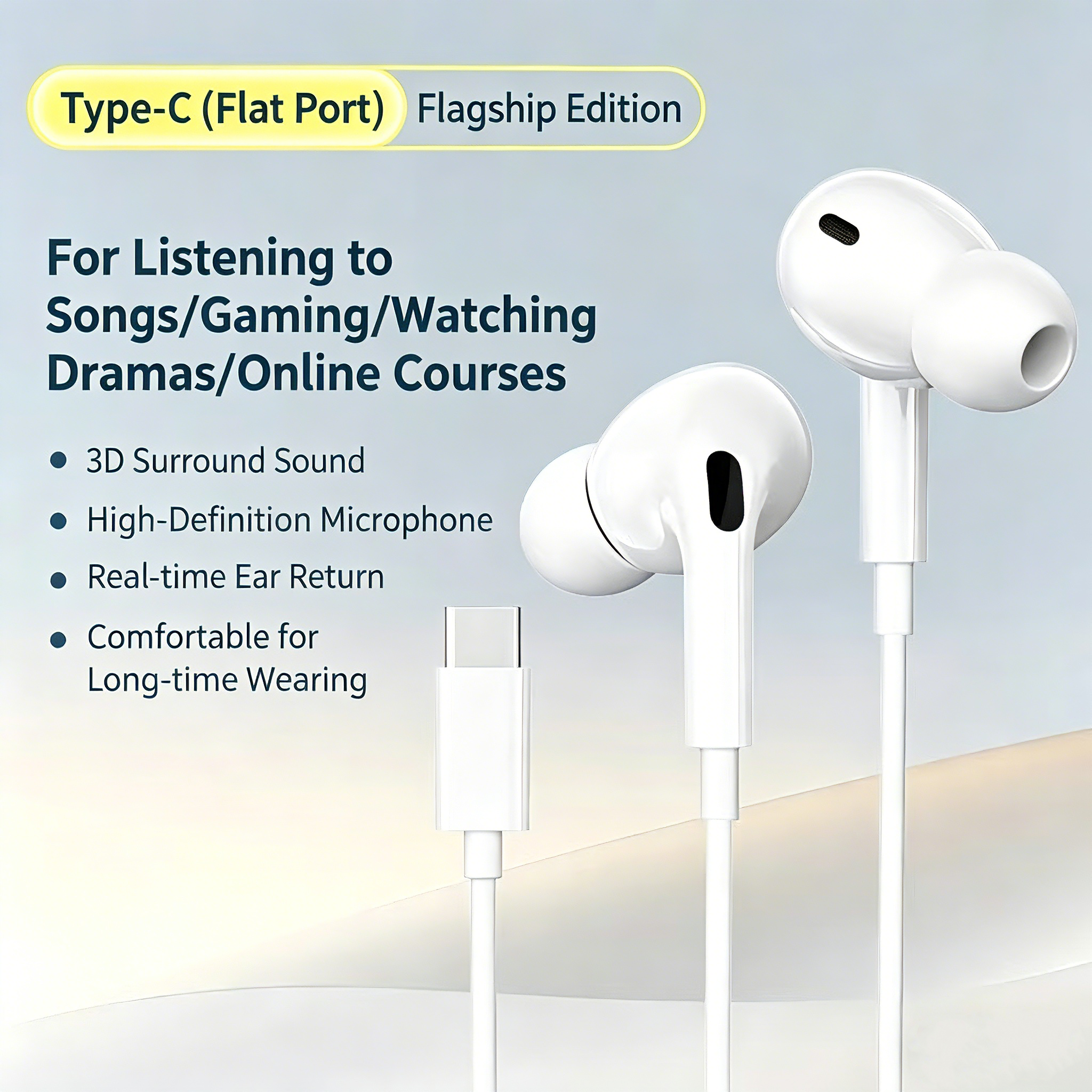 Type-C Wired In Ear Headphones - Zero Esports Gaming Gear ulasan dan harga