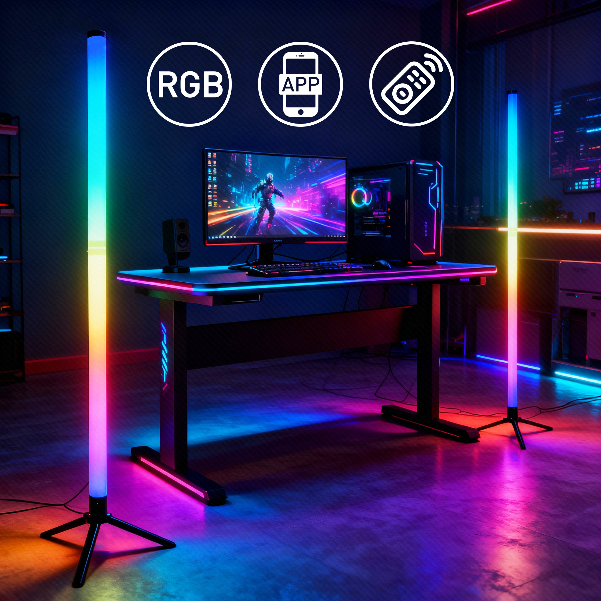 LED RGB Gaming Atmosphere Ligh - Esports Gaming Remote ulasan dan harga