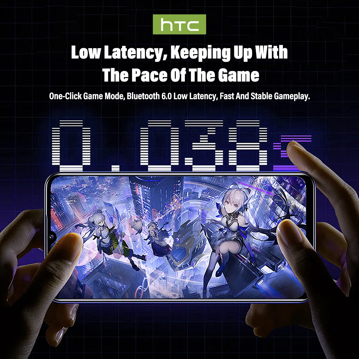 HTC NE70 Bluetooth V6.0 Headph - Esports Wireless Gaming Headset ulasan dan harga