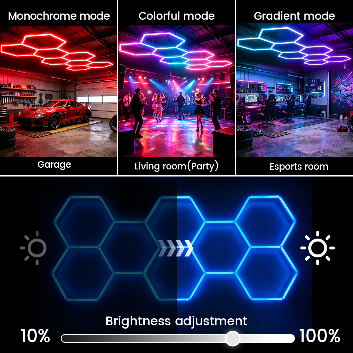 Smart RGB Honeycomb Hexagonal  - Esports Gaming Remote ulasan dan harga