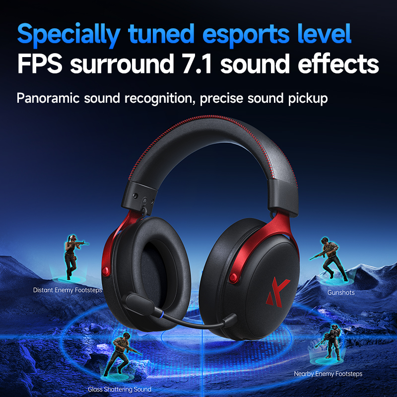 MCHOSE V9 Pro Headset with Mic - Esports Wireless Gaming Headset ulasan dan harga