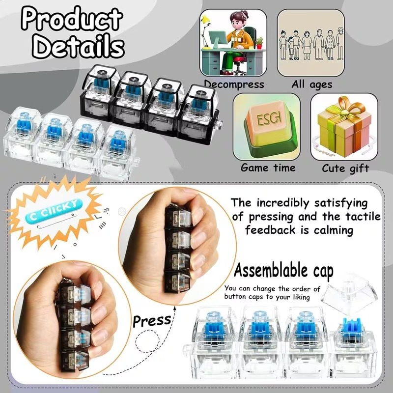 2026 New High-Transparency Fou - Keyboard Tenkeyless ulasan dan harga