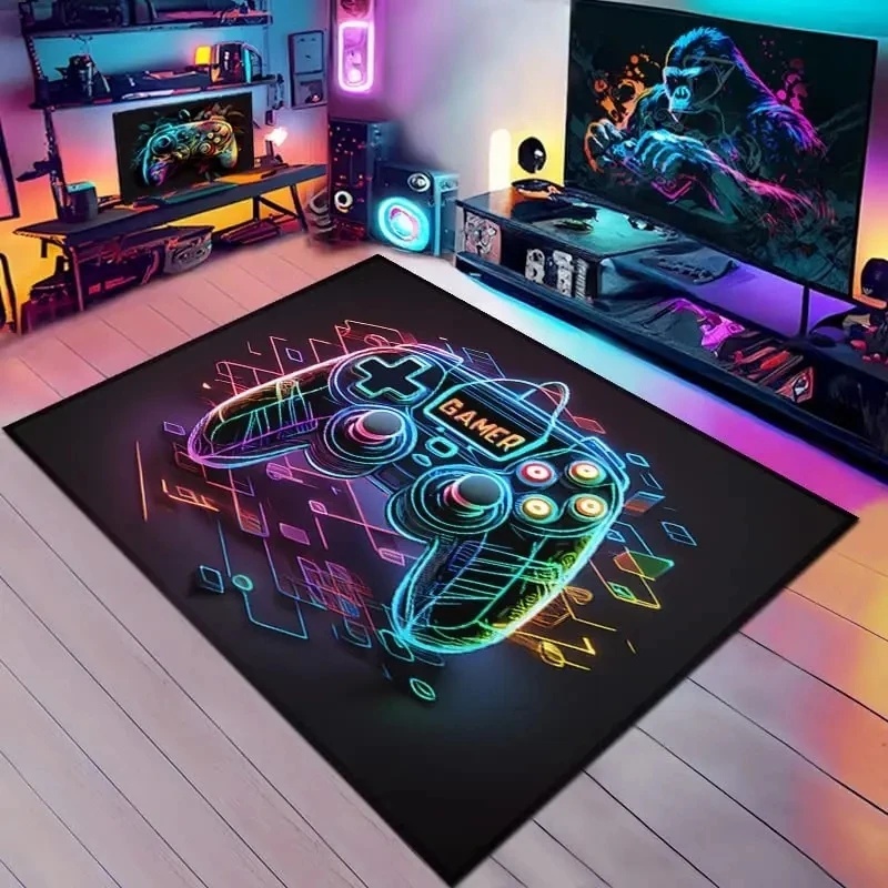 Rainbow Neon Gamepad GAMER Are - Esports Gaming Hotel ulasan dan harga